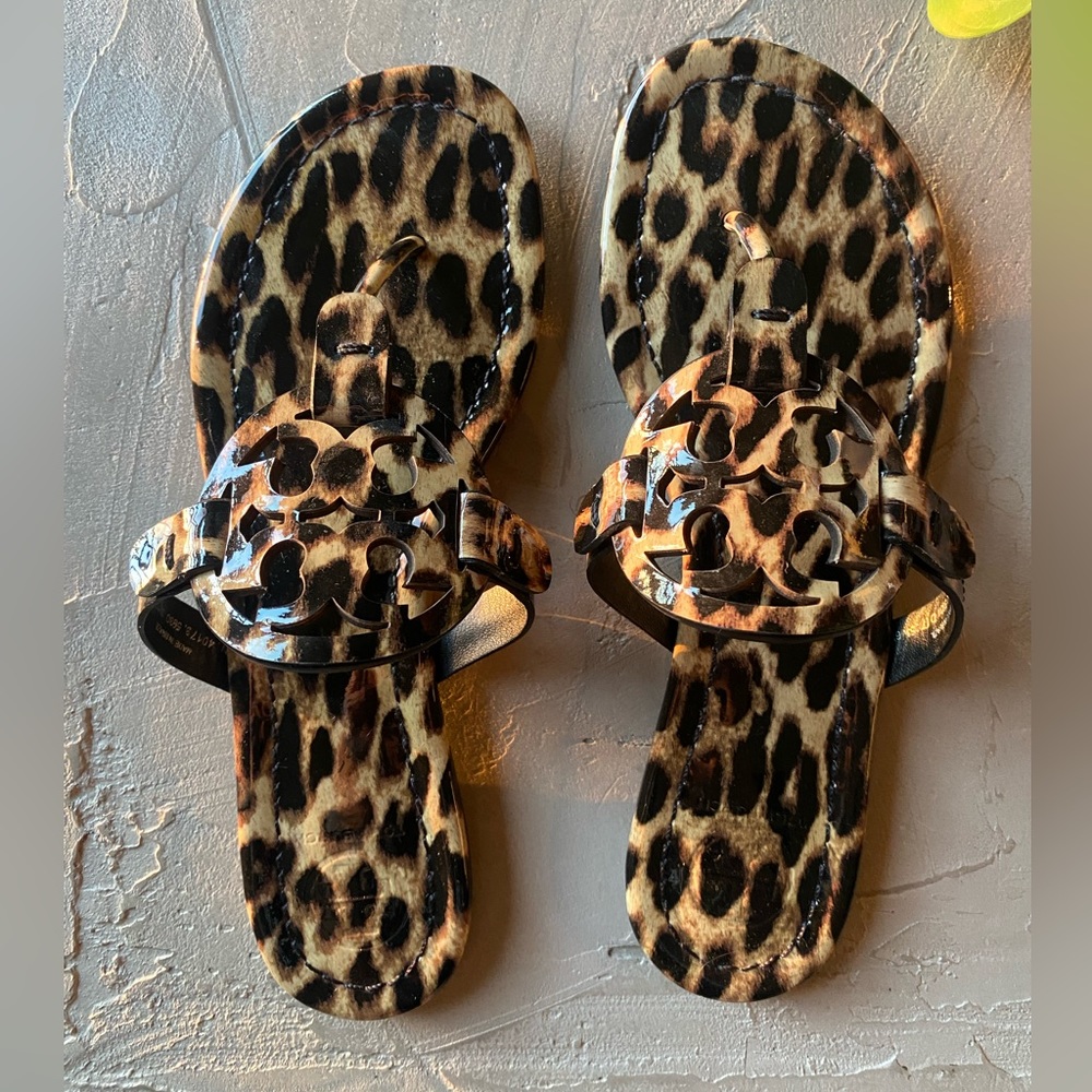 Tory Burch Miller Sandal Leopard Print